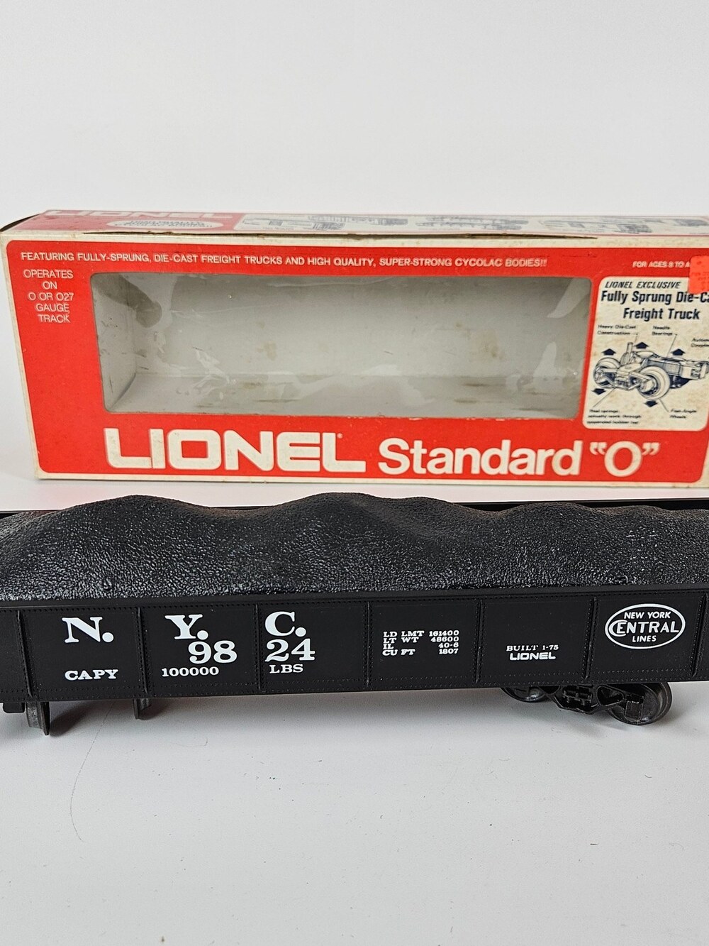 Lionel Standard O Gauge Gondola Car New York Central NYC 6-9824 with Box